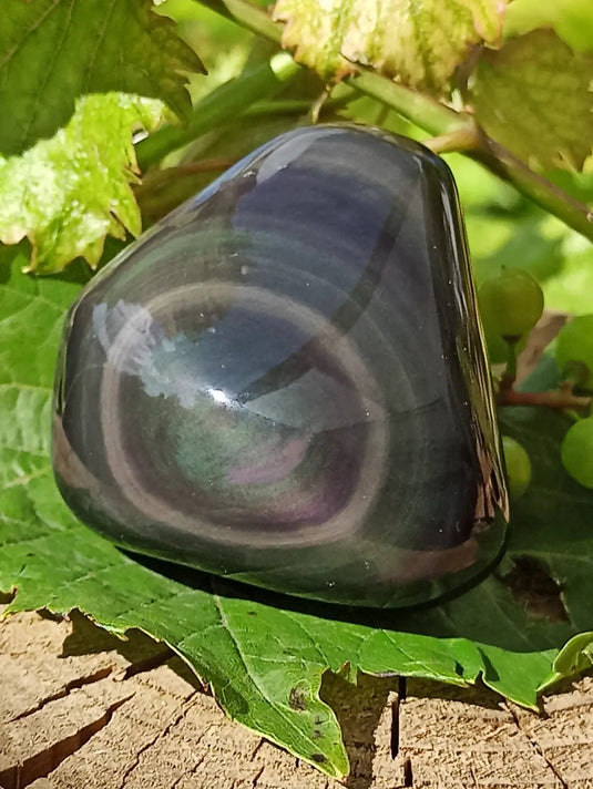 Obsidienne Œil céleste du Mexique galet Grade A++++ Obsidienne œil céleste galet