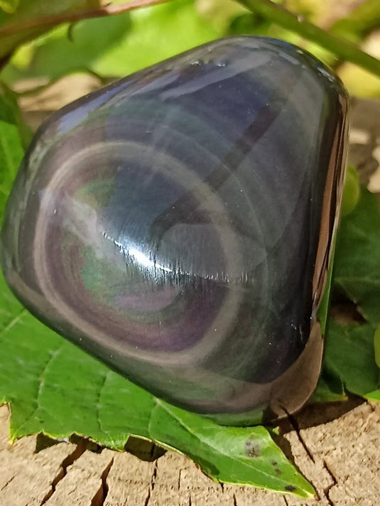 Obsidienne Œil céleste du Mexique galet Grade A++++ Obsidienne œil céleste galet