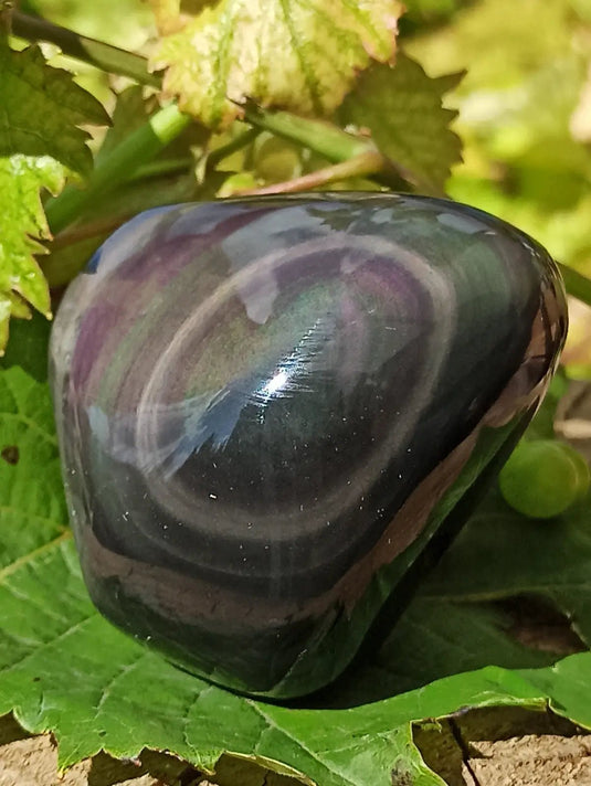 Obsidienne Œil céleste du Mexique galet Grade A++++ Obsidienne œil céleste galet