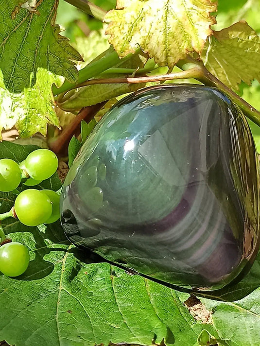 Obsidienne Œil céleste du Mexique galet Grade A++++ Obsidienne œil céleste galet