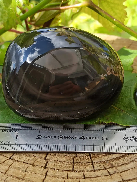 Obsidienne Oeil céleste du Mexique galet Grade A++++ Obsidienne œil céleste galet