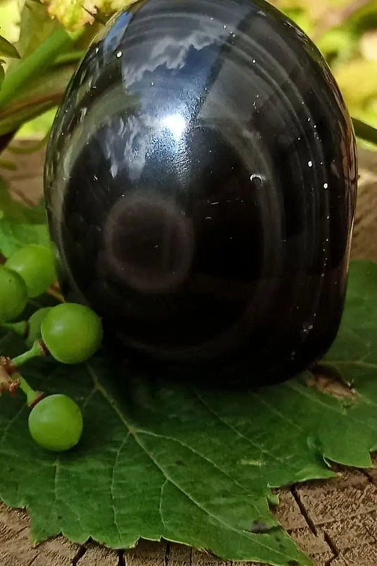 Obsidienne Oeil céleste du Mexique galet Grade A++++ Obsidienne œil céleste galet