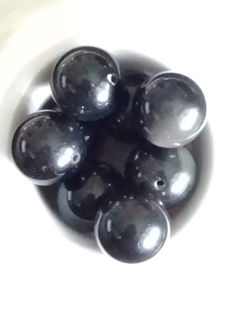 Load image into Gallery viewer, Obsidienne Œil céleste du Mexique Perle Grade A++++ Prix perle à l’unité Diam 14mm Oeil céleste du Mexique perle
