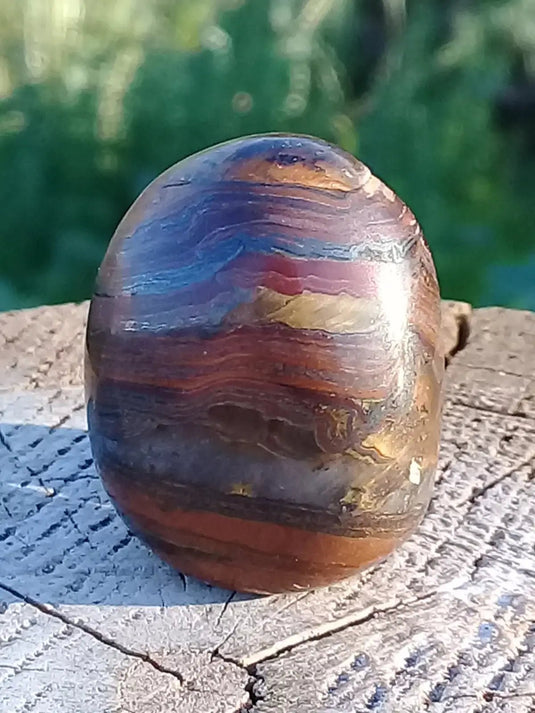 Œil de fer (Œil de tigre Œil de taureau Hématite) pierre roulée Grade A ++++ Œil de fer (Œil de tigre Œil de taureau Hématite)