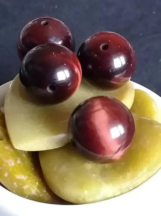 Œil de taureau du Mexique perle Grade A++++ Prix perle à l’unité Diamètre 12mm Œil de taureau du Mexique perles 8mm