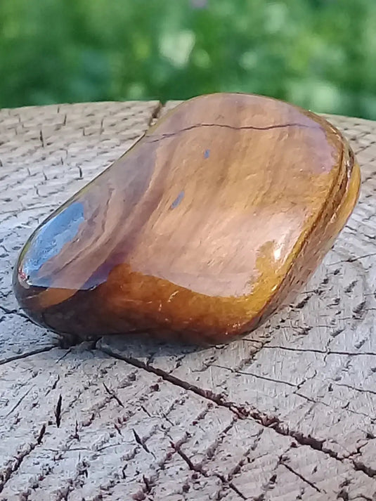 Œil de Tigre avec Hématite pierre roulée Grade A ++++ Œil de Tigre avec Hématite pierre roulée