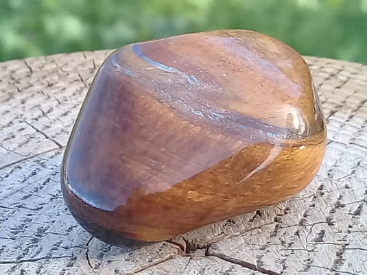 Œil de Tigre avec Hématite pierre roulée Grade A ++++ Œil de Tigre avec Hématite pierre roulée