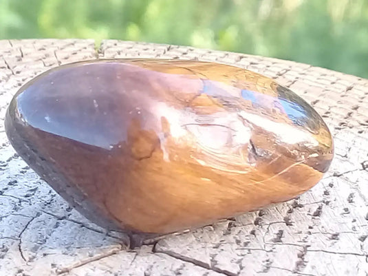 Œil de Tigre avec Hématite pierre roulée Grade A ++++ Œil de Tigre avec Hématite pierre roulée