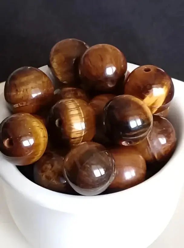 Load image into Gallery viewer, Œil de tigre du Mexique perle Grade A++++ Prix perle à l’unité Diamètre 10mm Œil de tigre du Mexique perles 8mm
