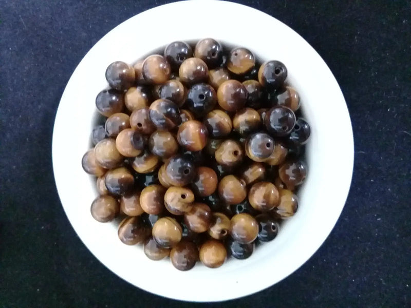 Load image into Gallery viewer, Œil de tigre du Mexique perle Grade A++++ Prix perle à l’unité Œil de tigre du Mexique perles 8mm
