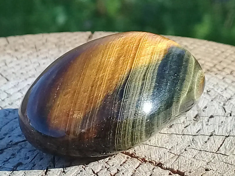 Load image into Gallery viewer, Œil de Tigre Œil de Faucon pierre roulée Grade A ++++ Œil de Tigre Œil de Faucon pierre roulée
