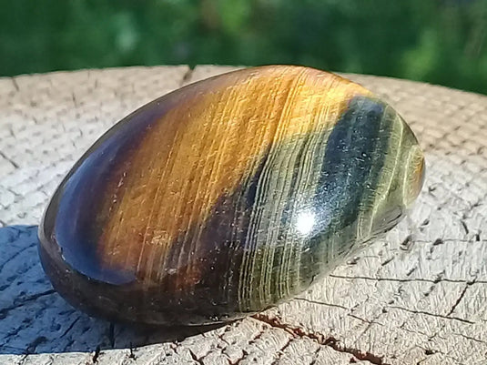 Œil de Tigre Œil de Faucon pierre roulée Grade A ++++ Œil de Tigre Œil de Faucon pierre roulée