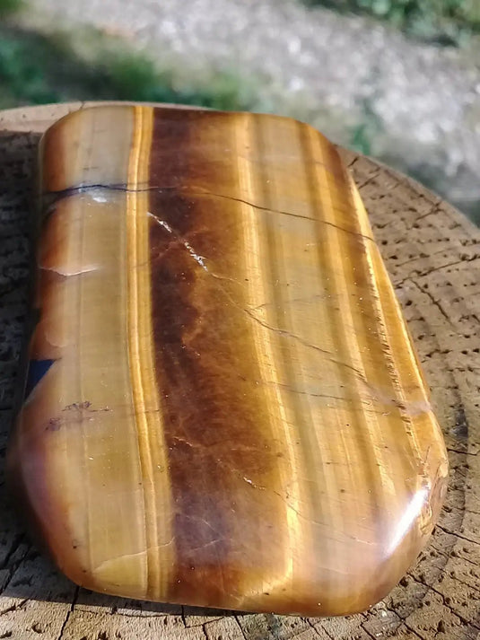 Oeil de tigre Galet Grade A ++++ Œil de tigre Galet