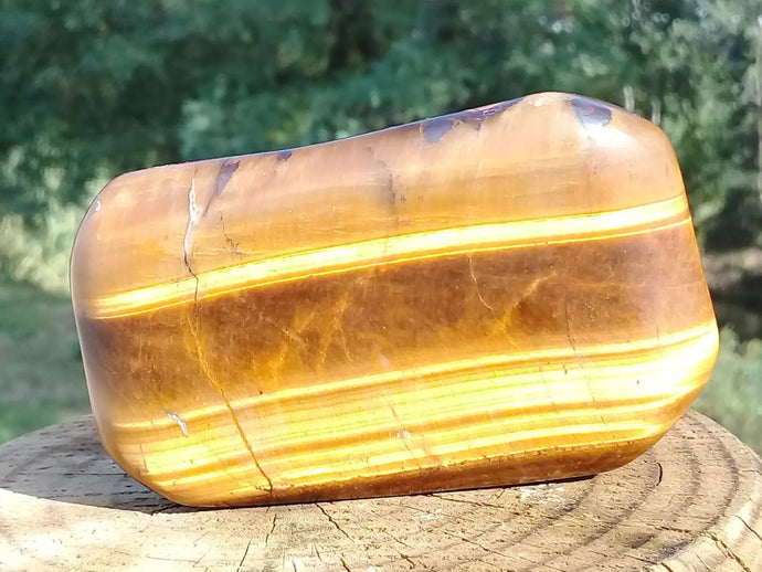 Oeil de tigre Galet Grade A ++++ Œil de tigre Galet