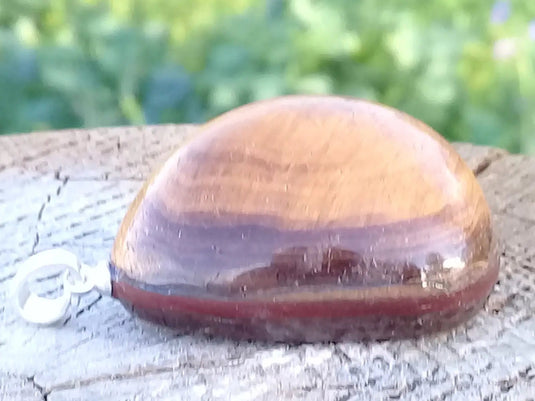 Œil de tigre pendentif Grade A ++++ (Fourni avec cordon) Œil de tigre Pendentif