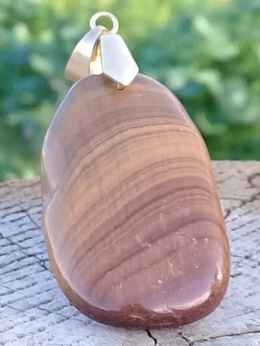 Œil de tigre pendentif Grade A ++++ (Fourni avec cordon) Œil de tigre Pendentif