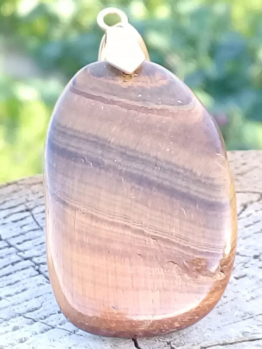 Œil de tigre pendentif Grade A ++++ (Fourni avec cordon) Œil de tigre Pendentif