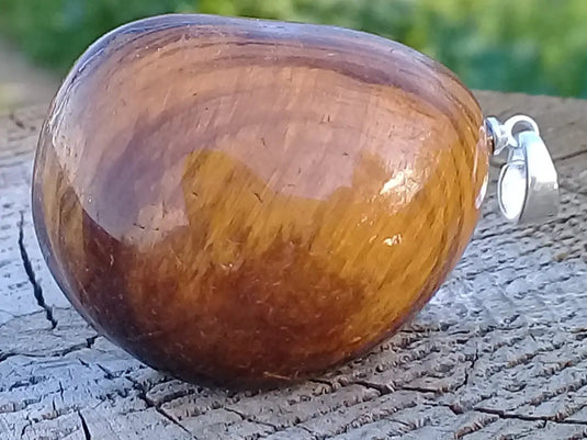 Œil de tigre pendentif Grade A ++++ (Fourni avec cordon) Œil de tigre Pendentif