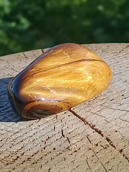 Œil de Tigre pierre roulée Grade A ++++ Œil de Tigre pierre roulée