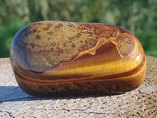 Œil de Tigre pierre roulée Grade A ++++ Œil de Tigre pierre roulée