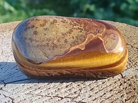 Œil de Tigre pierre roulée Grade A ++++ Œil de Tigre pierre roulée