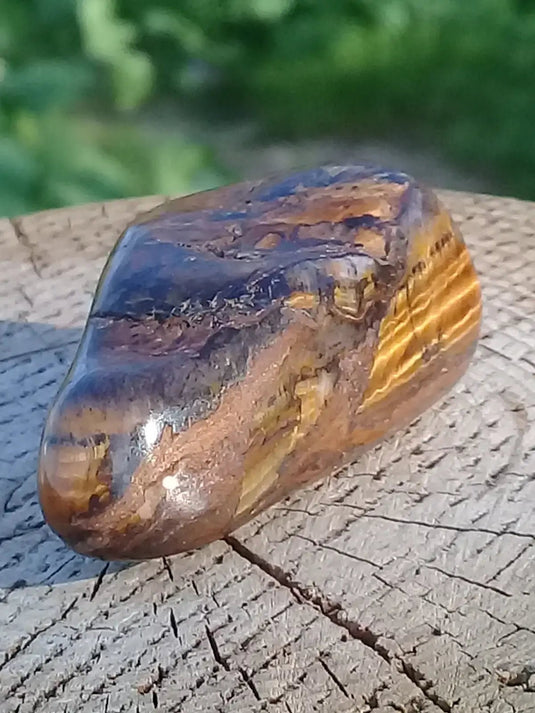 Œil de Tigre pierre roulée Grade A ++++ Œil de Tigre pierre roulée