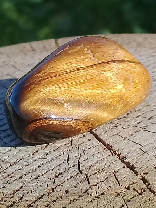 Œil de Tigre pierre roulée Grade A ++++ Œil de Tigre pierre roulée