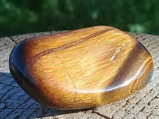 Œil de Tigre pierre roulée Grade A ++++ Œil de Tigre pierre roulée