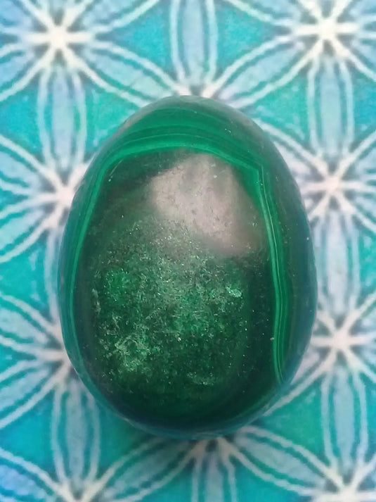 Œuf en Malachite Grade A ++++ 3,8cm x 2,8cm Œuf en Malachite