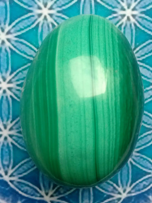 Œuf en Malachite Grade A ++++ 6,2cm x 4,5cm Œuf en Malachite