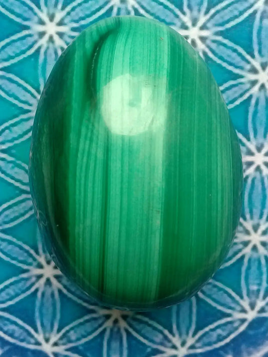 Œuf en Malachite Grade A ++++ 6,2cm x 4,5cm Œuf en Malachite