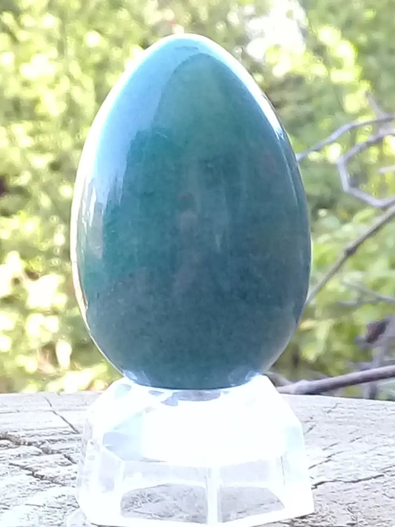 Load image into Gallery viewer, Œuf ’ Tantra Yoni ’ en Aventurine verte du Brésil Grade A ++++ Gros modèle Œuf ’ Tantra Yoni ’ en Aventurine verte du Brésil Gros modèle
