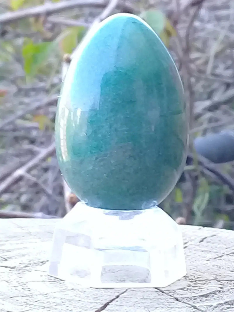Load image into Gallery viewer, Œuf ’ Tantra Yoni ’ en Aventurine verte du Brésil Grade A ++++ Gros modèle Œuf ’ Tantra Yoni ’ en Aventurine verte du Brésil Gros modèle
