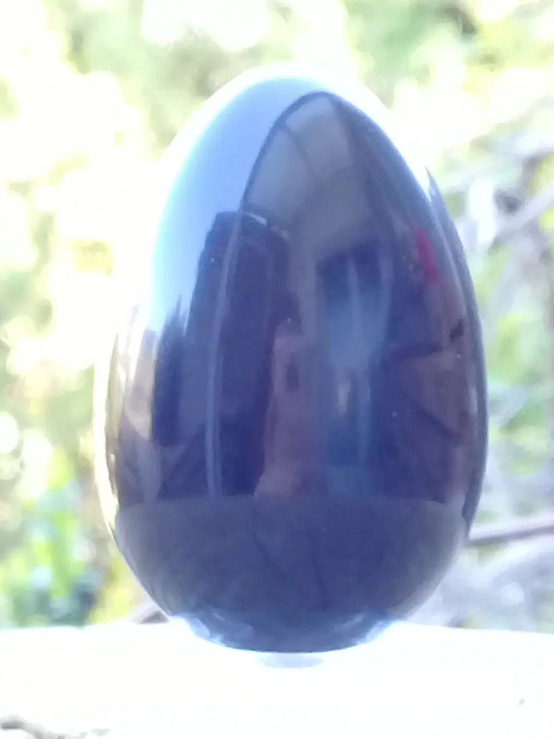 Load image into Gallery viewer, Œuf ’ Tantra Yoni ’ en Obsidienne noire du Mexique Grade A ++++ Gros modèle Œuf ’ Tantra Yoni ’ en Obsidienne noire du Mexique Gros modèle
