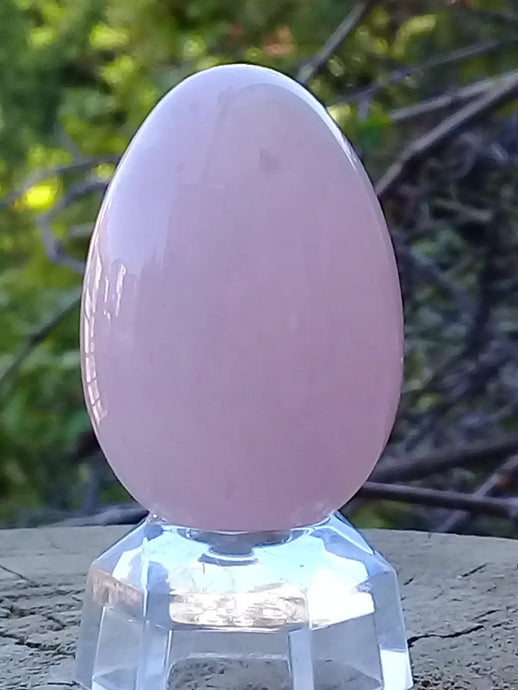 Œuf ’ Tantra Yoni ’ en Quartz rose du Brésil Grade A ++++ Gros modèle Œuf ’ Tantra Yoni ’ en Quartz rose Gros modèle