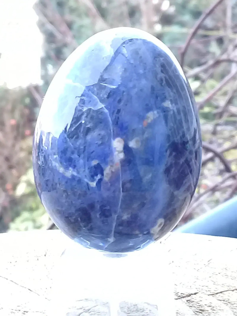 Load image into Gallery viewer, Œuf ’ Tantra Yoni ’ en Sodalite Grade A++++ modèle XL Œuf ’ Tantra Yoni ’ en Sodalite
