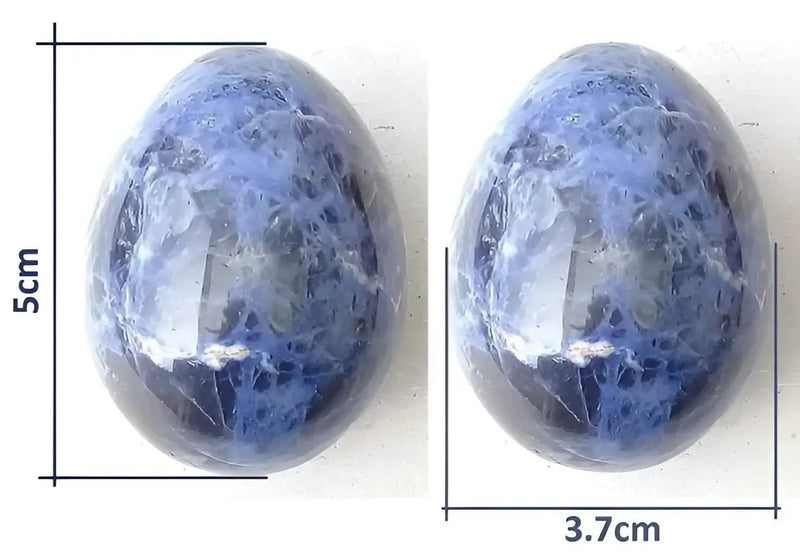 Load image into Gallery viewer, Œuf ’ Tantra Yoni ’ en Sodalite Grade A++++ modèle XL Œuf ’ Tantra Yoni ’ en Sodalite
