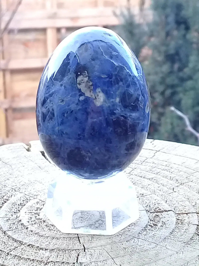 Load image into Gallery viewer, Œuf ’ Tantra Yoni ’ en Sodalite Grade A++++ modèle XL Œuf ’ Tantra Yoni ’ en Sodalite
