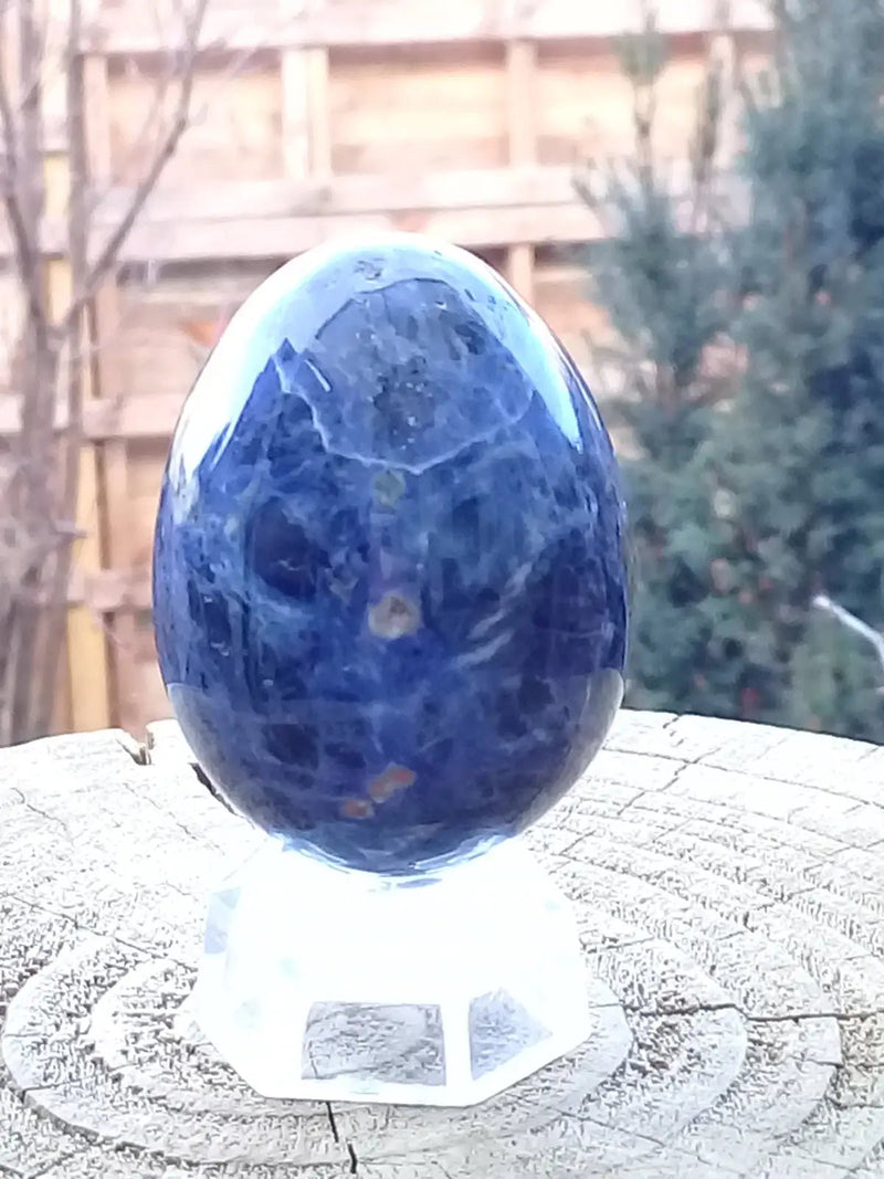 Load image into Gallery viewer, Œuf ’ Tantra Yoni ’ en Sodalite Grade A++++ modèle XL Œuf ’ Tantra Yoni ’ en Sodalite
