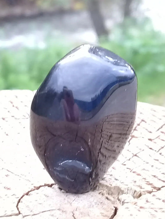 Onyx noire du Brésil pierre roulée Grade A++++ Onyx noire du Brésil pierre roulée