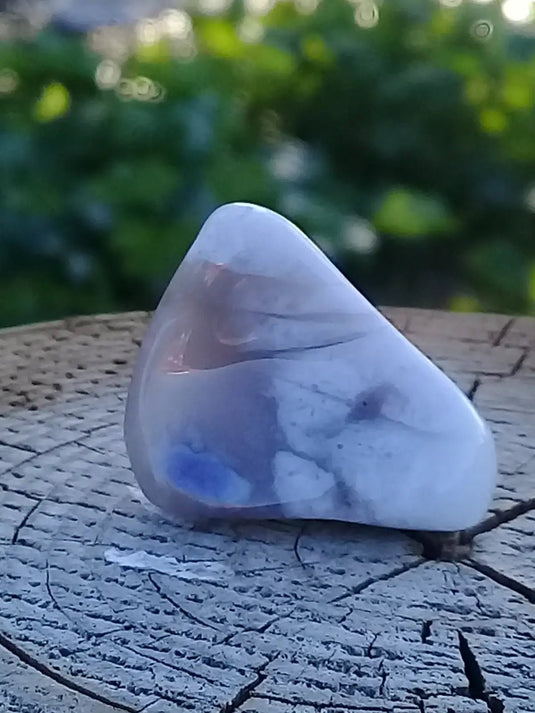 Opale violette pierre roulée Grade A ++++ Opale violette pierre roulée