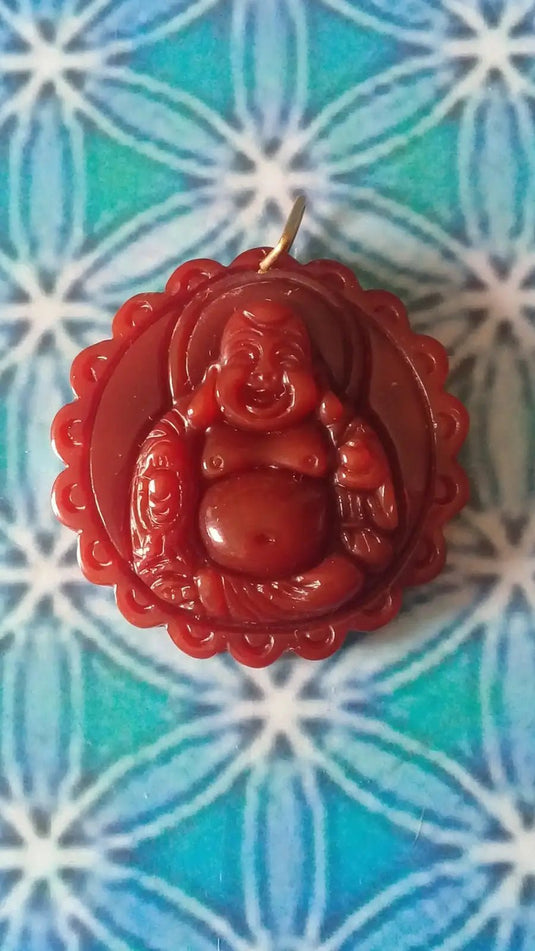 Pendentif Bouddha Cornaline Grade A ++++ aspect brillant (Avec son cordon) Pendentif Bouddha Cornaline