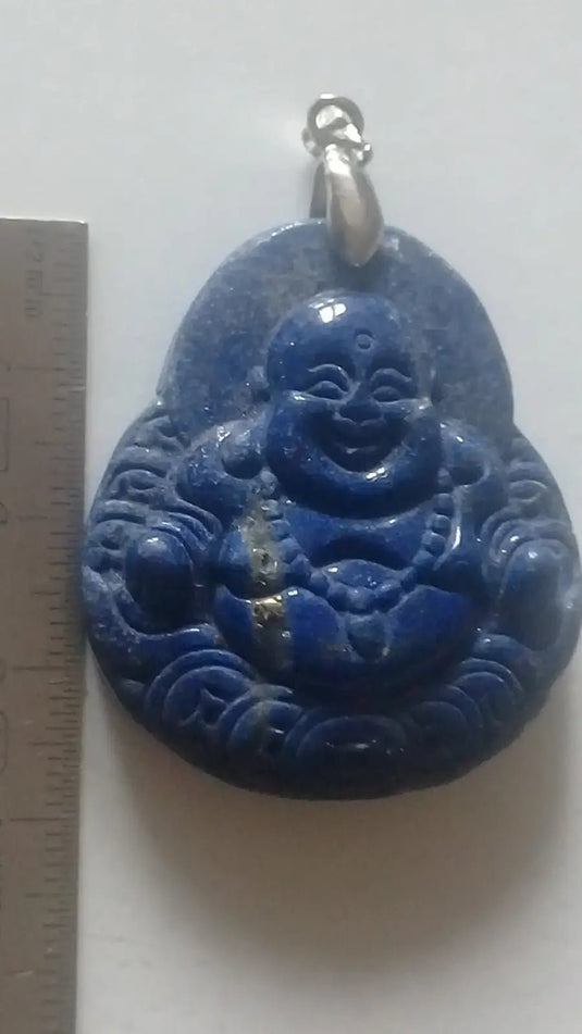 Pendentif Bouddha en Lapis Lazuli Grade A ++++ Pendentif Bouddha en Lapis Lazuli
