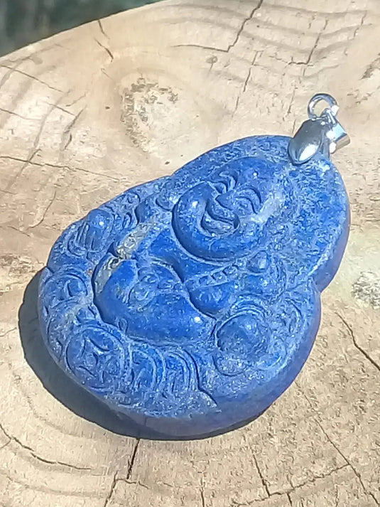 Pendentif Bouddha en Lapis Lazuli Grade A ++++ Pendentif Bouddha en Lapis Lazuli
