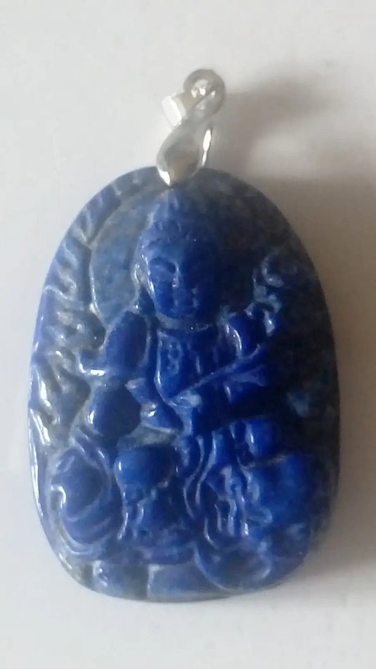 Pendentif Bouddha en Lapis Lazuli Grade A ++++ Pendentif Bouddha en Lapis Lazuli