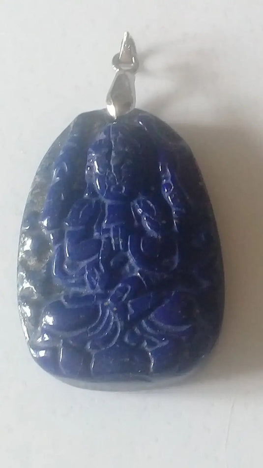 Pendentif Bouddha en Lapis Lazuli Grade A ++++ Pendentif Bouddha en Lapis Lazuli