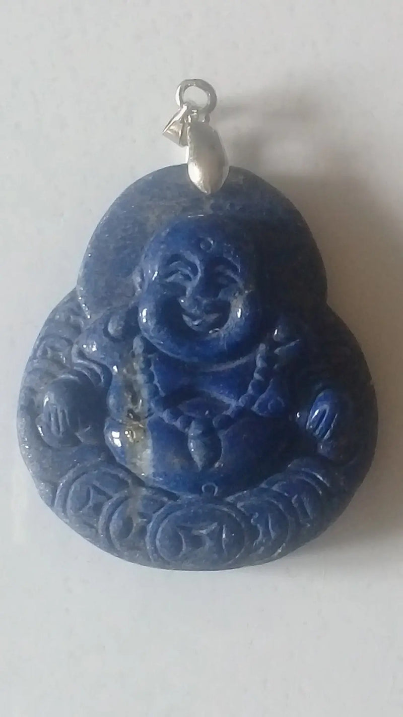 Carica immagine in Galleria Viewer, Pendentif Bouddha en Lapis Lazuli Grade A ++++ Pendentif Bouddha en Lapis Lazuli Dans la besace du p&#39;tit Poucet...   
