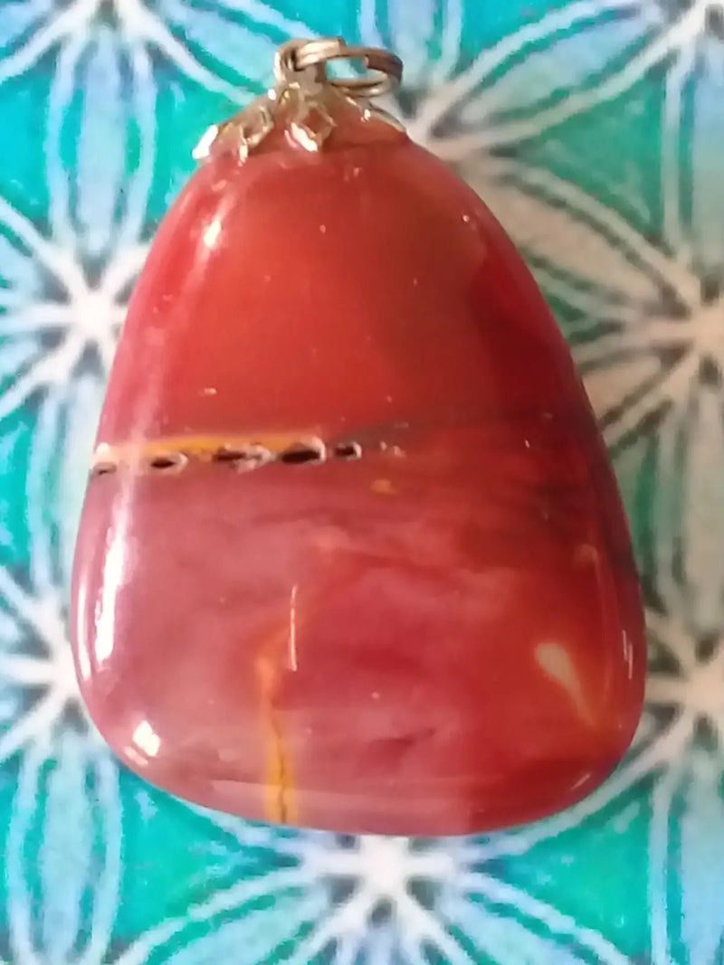 Load image into Gallery viewer, Pendentif en Jaspe mokaïte Grade A +++ Pendentif en Jaspe Mokaïte
