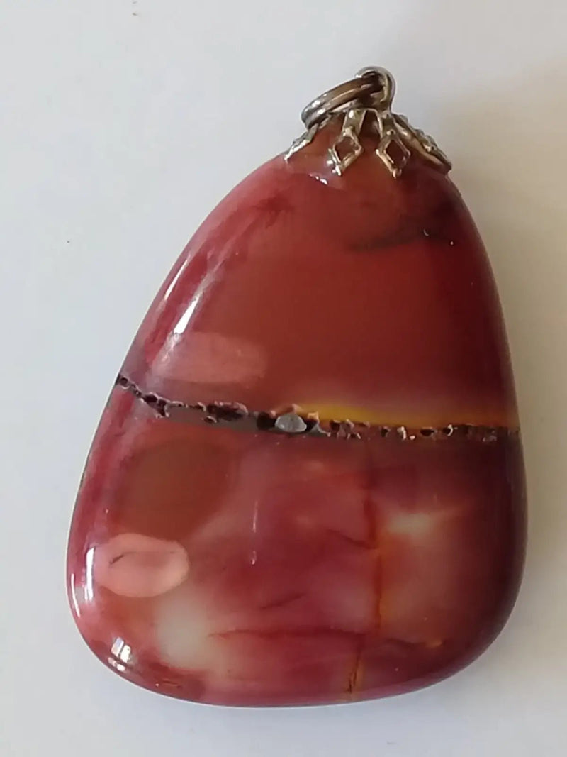 Load image into Gallery viewer, Pendentif en Jaspe mokaïte Grade A +++ Pendentif en Jaspe Mokaïte
