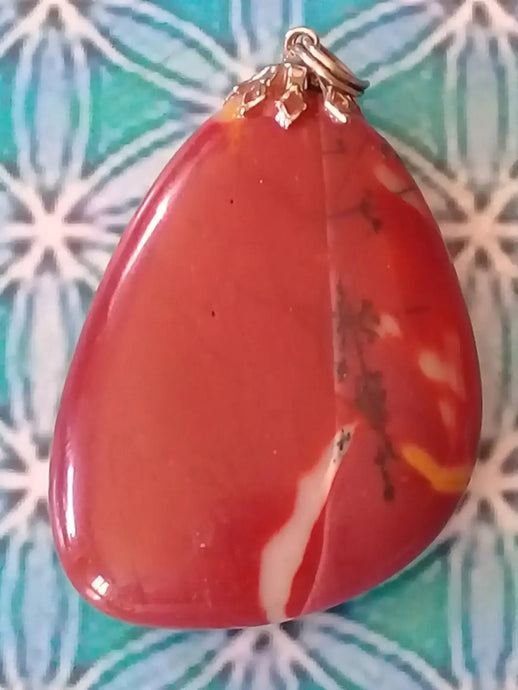 Pendentif en Jaspe Mokaïte Grade A +++ Pendentif en Jaspe Mokaïte
